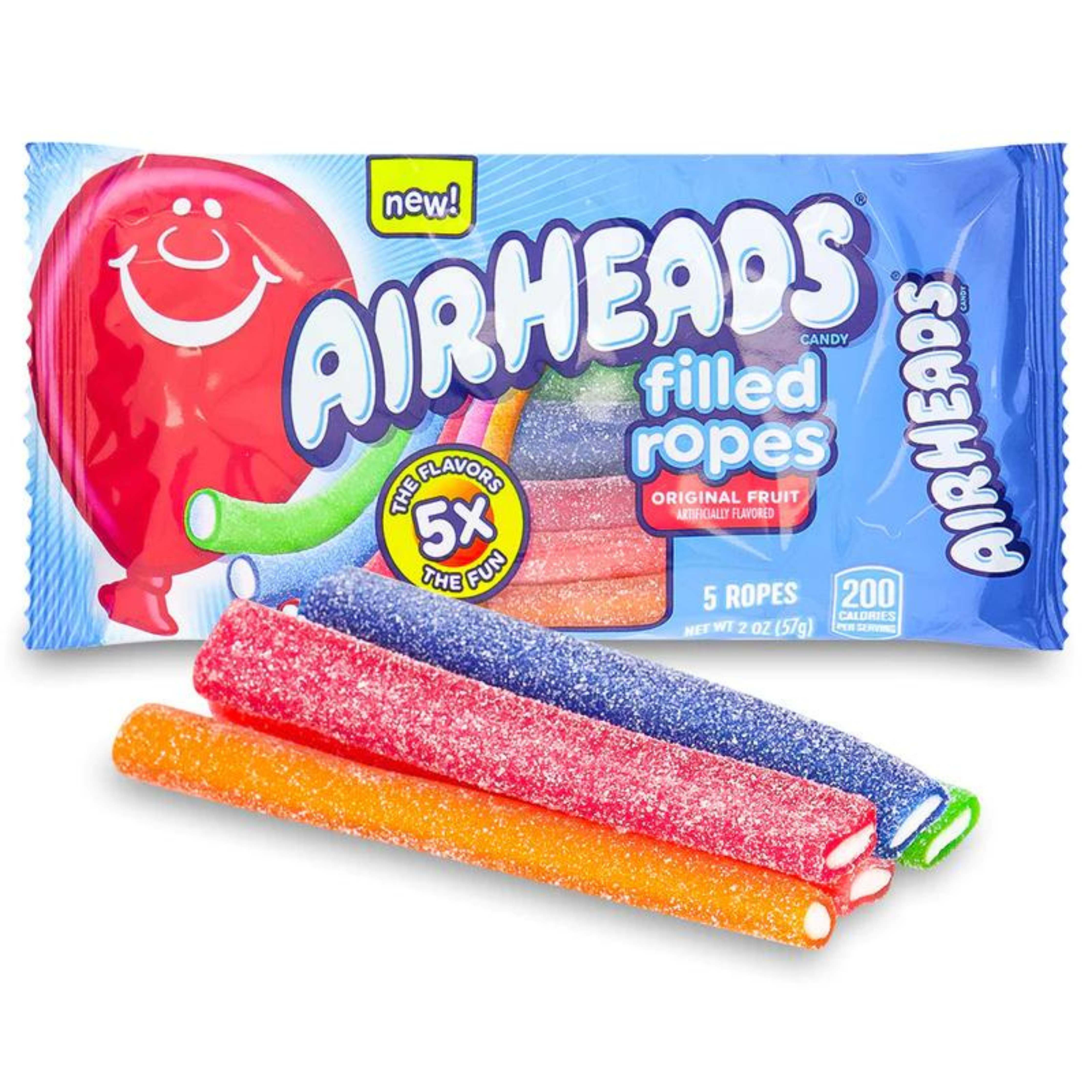 Airheads Filled Ropes Fruit (2oz)