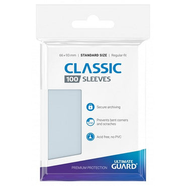 Ultimate Guard Classic Soft Standard Sleeves - 100 Pack