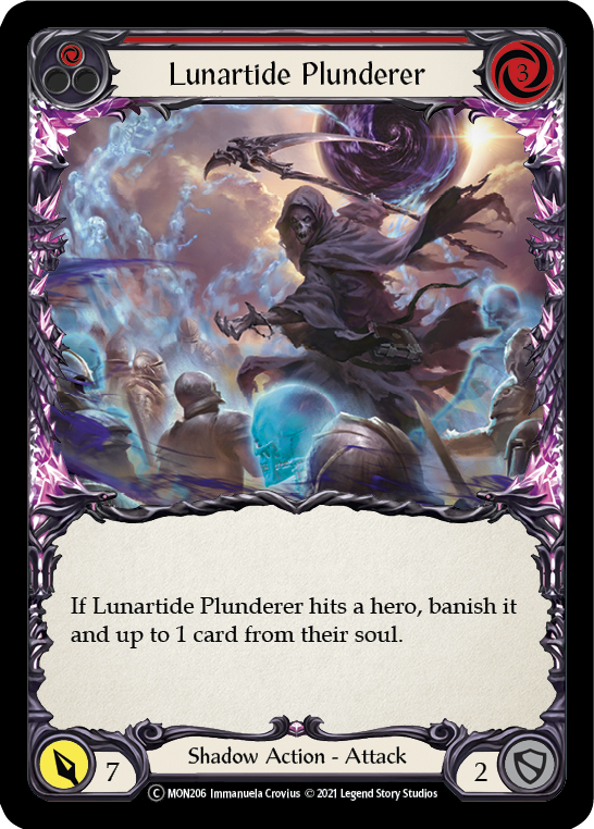 Lunartide Plunderer (Red) [U-MON206-RF] (Monarch Unlimited)  Unlimited Rainbow Foil