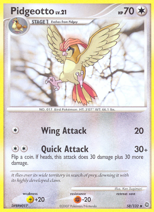 Pidgeotto (58/132) [Diamond & Pearl: Secret Wonders]