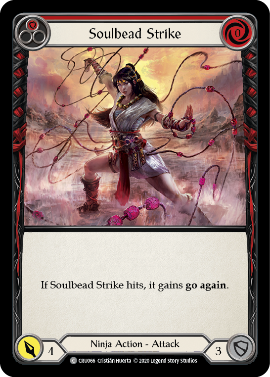 Soulbead Strike (Red) [CRU066] (Crucible of War)  1st Edition Normal