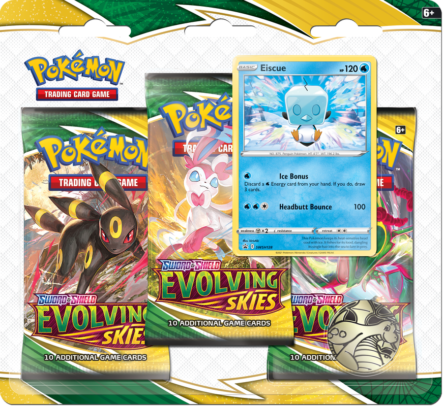 SWSH7 Evolving Skies 3 Pack Blister